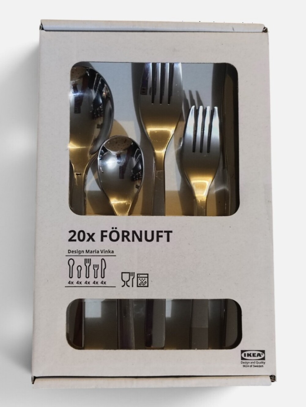 FÖRNUFT Stainless Steel Flatware Set - Silver